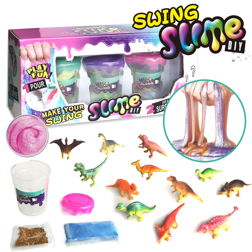 DIY Slime Kit with Dinosaur Theme for Kids