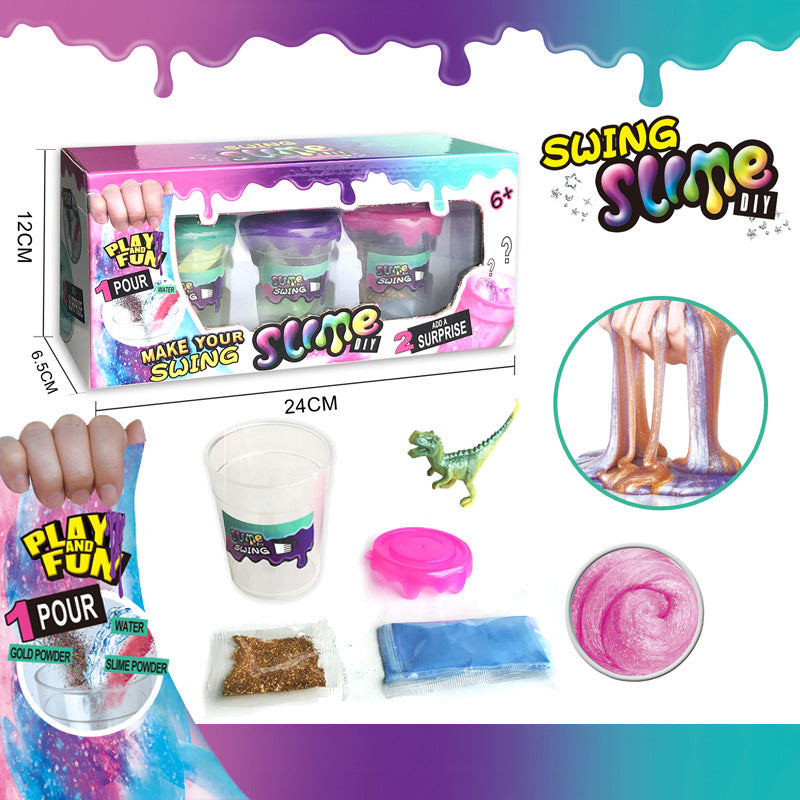 DIY Slime Kit with Dinosaur Theme for Kids